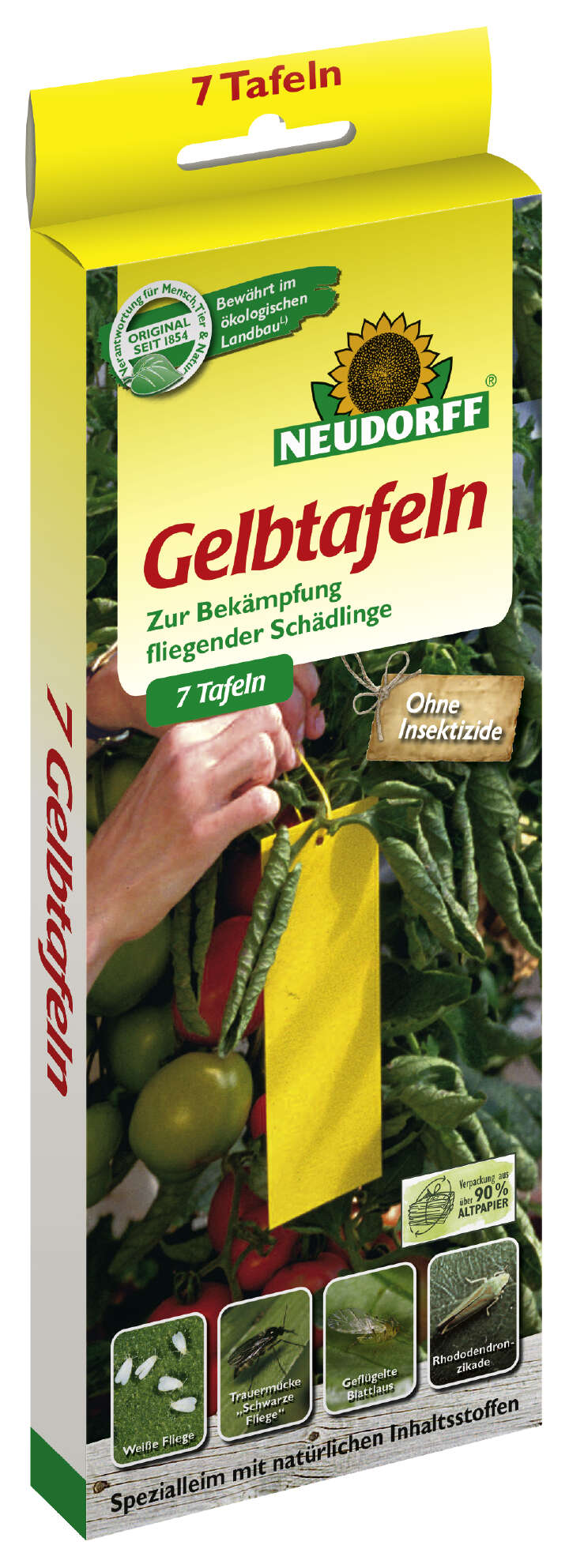NEUDORFF Gelbtafeln (kleinformatig) 7,50 x 20 cm